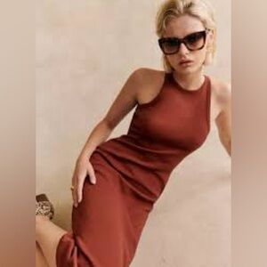 Sezane Erina dress in Marron (brown)